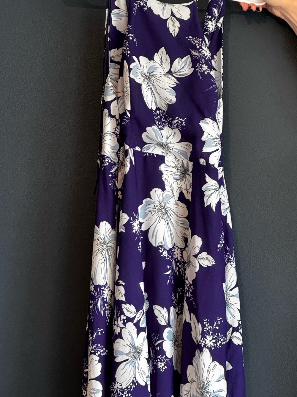 Lulu's Purple Maxi Dress with White Floral Print
